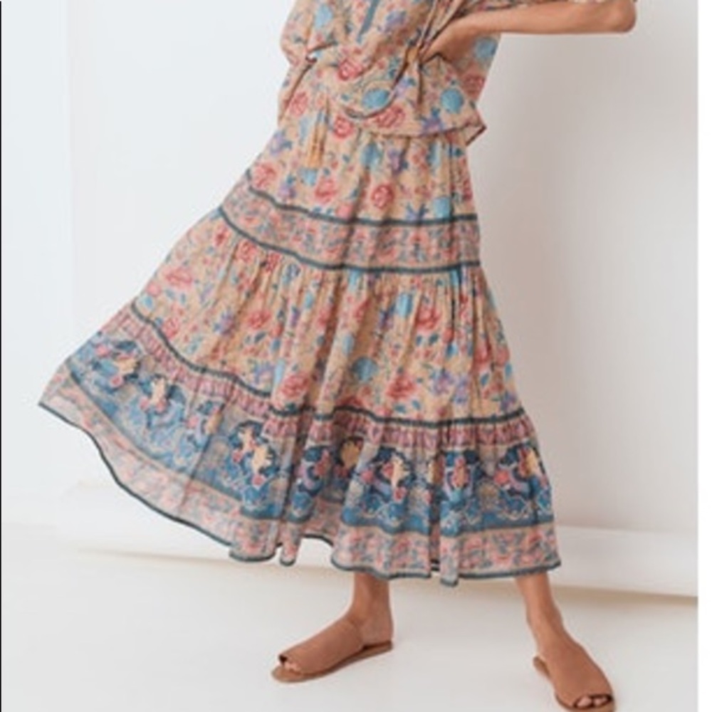 Spell and the Gypsy Collective seashell maxi skirt in size medium